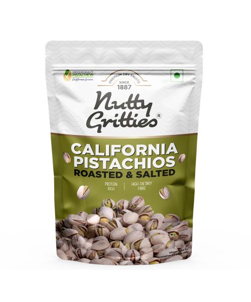 Nutty Gritties: California Roasted Pistachios, Lightly Salted and Dry Roasted - 200g