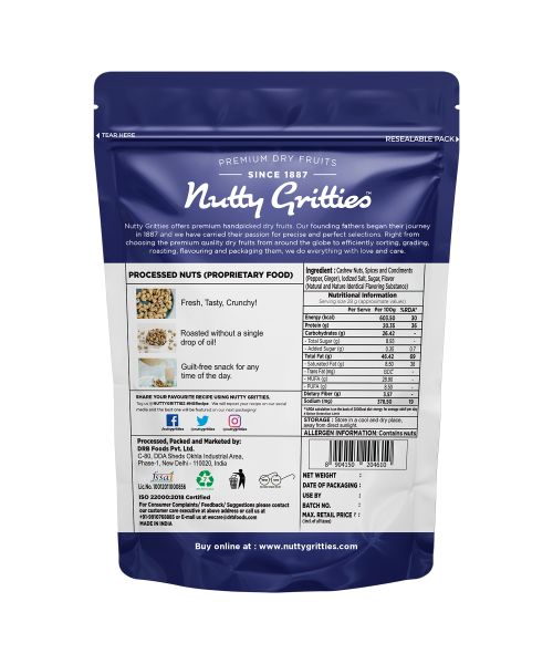Nutty Gritties: Southern Pepper Cashew Nuts - 200g
