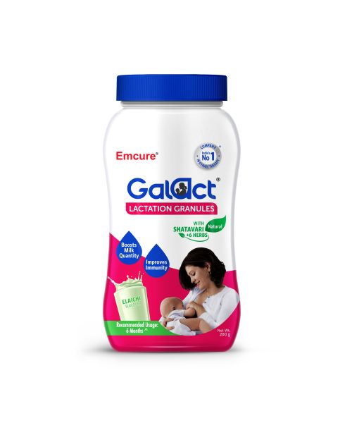 Galact: Lactation Supplement with Shatavari to increase breast milk - Elaichi flavour 200g
