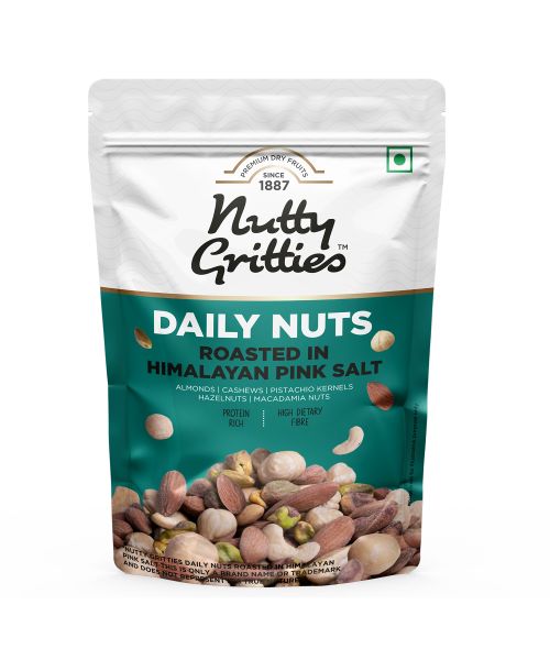 Nutty Gritties: Daily Nuts Roasted in Himalayan Pink Salt - 200g
