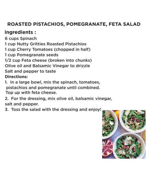 Nutty Gritties: California Roasted Pistachios, Lightly Salted and Dry Roasted - 400g (2 Pack of 200g each)