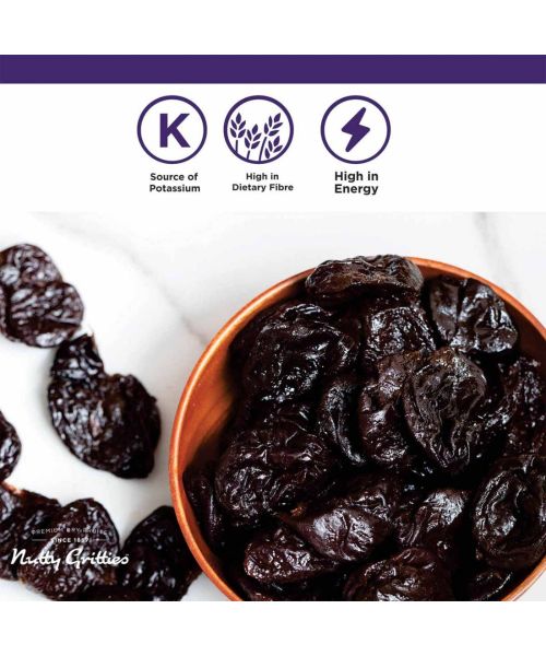 Nutty Gritties: California Pitted Prunes, Dried Fruit Plums - 400g (2 Pack of 200g each)