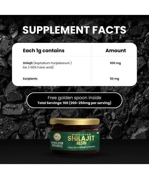 Vlado's Himalayan Organics: Pure Shilajit Resin to Boost Performance,Power, Stamina, Endurance, Strength With Fulvic Acid & 85+ Trace Minerals Complex for Energy,Maximum Potency I - 25g