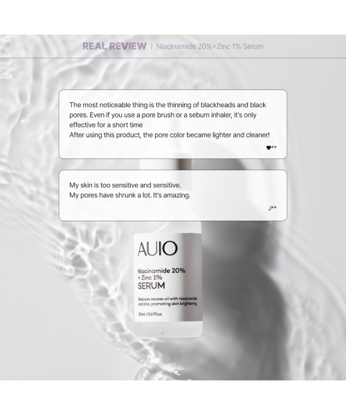 AUIO: Niacinamide 20% + Zinc 1% Serum
