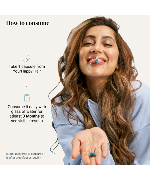 YourHappyLife: Hair Capsules with Keranat,Biotin(10000 MCG), Hair Aminos & Natural DHT Blockers- Pack of 30 capsules