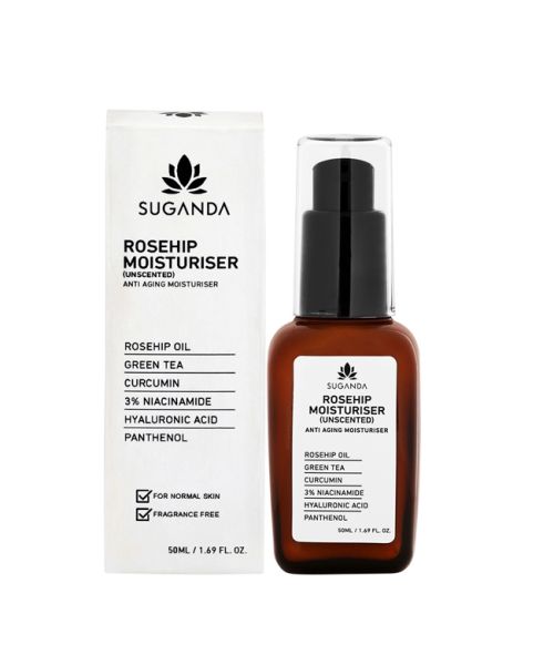 Suganda: Rosehip Moisturiser (Unscented) - 50ml