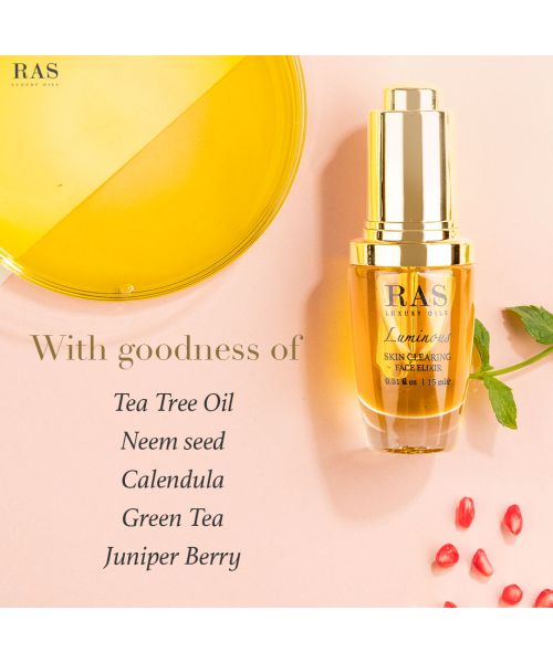 RAS Luxury Oils: Luminous Skin Clearing Face Elixir - 6ml