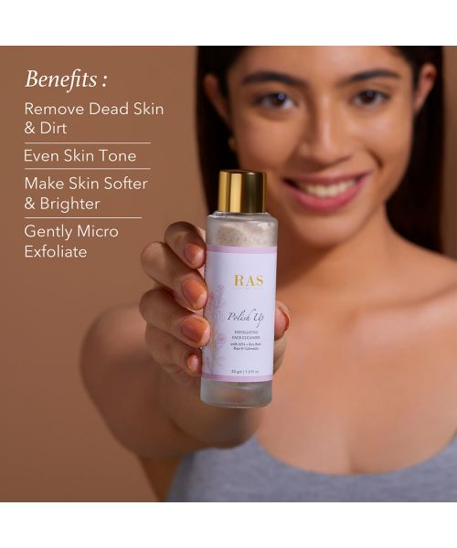 RAS Luxury Oils: Polish Up Brightening & Exfoliating Face Wash Cleanser - 30ml