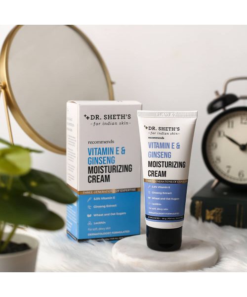 Dr. Sheth's: Vitamin E & Ginseng Moisturizing Cream - 50gm