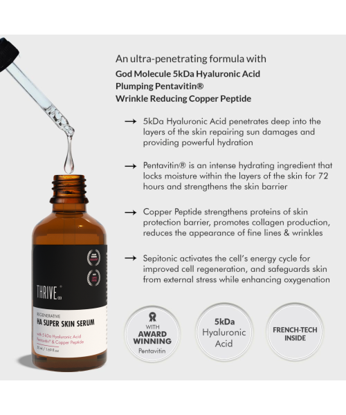 Thriveco: 5Kda Hyaluronic Acid Super Skin Serum - 50 ml