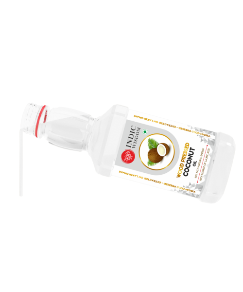 Indic Wisdom: Wood Pressed Virgin Coconut Oil 200 ml (Cold Pressed Coconut Oil - Extracted on Wooden Churner)