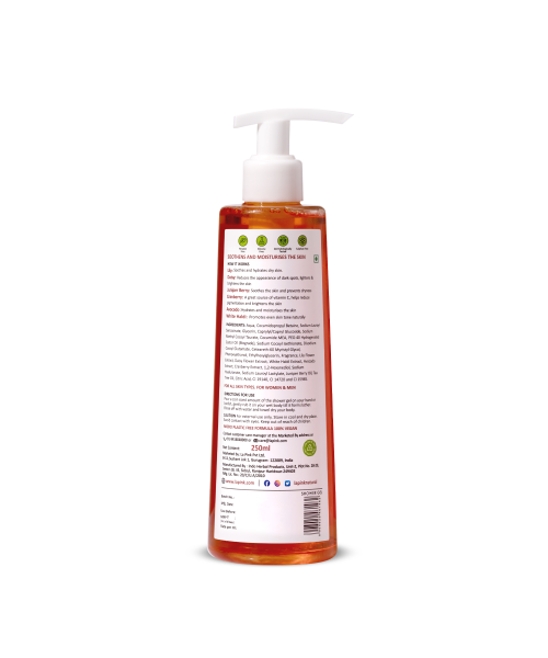 La Pink: Lily Blossom Shower Gel with White Haldi for Soothing and Calming Skin | 100% Microplastic Free Formulation | Suitable for All Skin Types | 250 ML