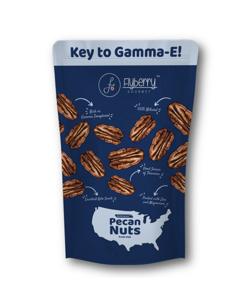 Flyberry Gourmet: Pecan Nuts 100g | Imported From US | 100% Natural | Rich in Vitamin E, Zinc and Magnesium