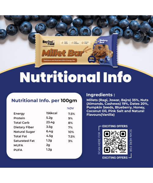 Beyond Food: Millet Bar - Assorted Pack (Pack of 6)