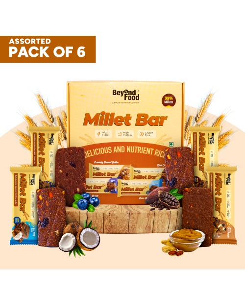 Beyond Food: Millet Bar - Assorted Pack (Pack of 6)