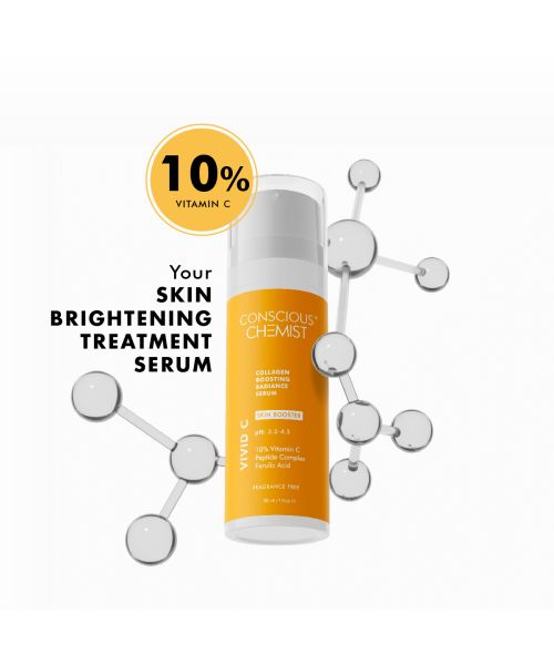 Conscious Chemist: 10% Vitamin C & Peptides Serum For Dark Spots & Hyperpigmentation & Uneven Skin Tone(30ml)
