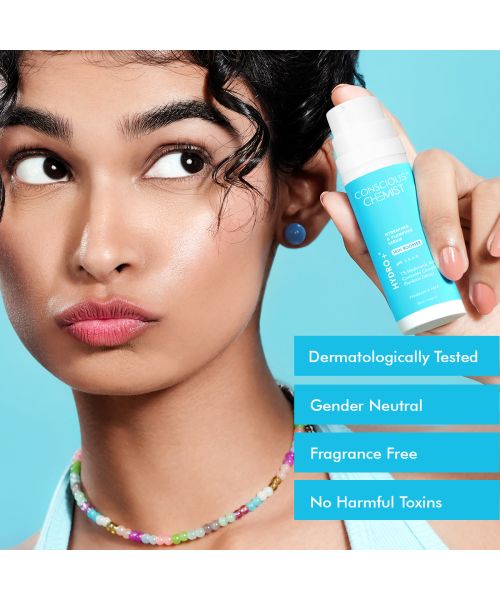 Conscious Chemist: 1% Hyaluronic Acid Serum for Dry Skin with Ceramides & Plankton extract Treats Dull & Dehydrated Skin - 30ml