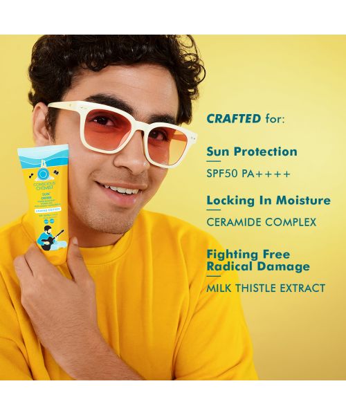 Conscious Chemist: Unwind Sun Drink Gel Spf 50 Pa++++ Sunscreen | Fragrance-Free, Water Resistant, Non-Greasy & Uva/Uvb Protection (50g)