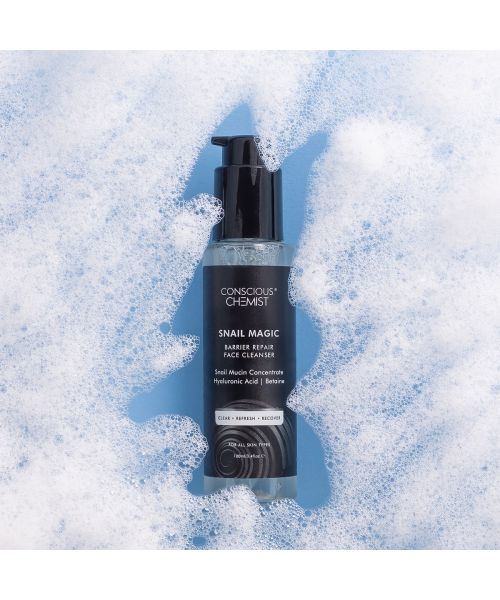Conscious Chemist: Snail Magic Barrier Repair Gel Face Cleanser with Korean Snail Mucin Concentrate (100ml)