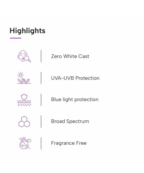 Dermatouch: Hyaluronic Sunscreen Hydrating Ultra Light Aqua Gel With SPF 50 Pa++++ | UV A, UV B & Blue Light Protection For Oily Skin - 50G