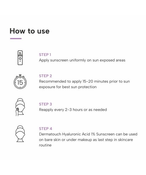 Dermatouch: Hyaluronic Sunscreen Hydrating Ultra Light Aqua Gel With SPF 50 Pa++++ | UV A, UV B & Blue Light Protection For Oily Skin - 50G