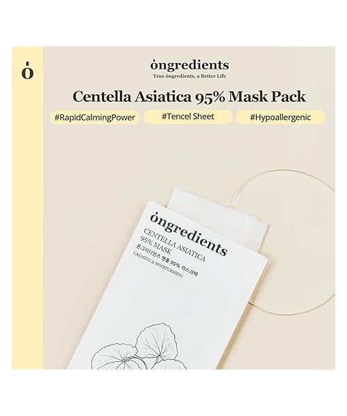 ongredients: Centella Asiatica 95% Face Mask Sheet