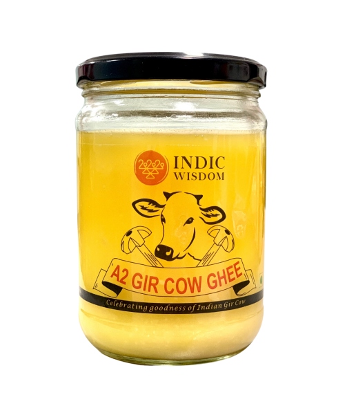 Indic Wisdom: Hand Churned Desi Gir Cow Ghee - 450 ml