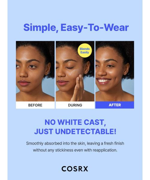 COSRX: Witch Hazel + Aloe | Ultra-Light Hydration | Invisible Face Sunscreen SPF50+ PA++++ | 50ml