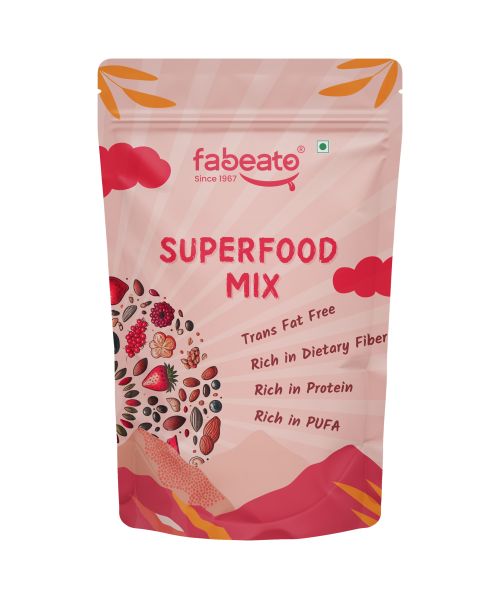 Fabeato: 15-In-1 Premium Super Food Mix, Nuts, Dry Fruits, Seeds and Berries - 200g