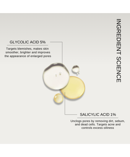 The FormulaRX: 6% AHA BHA Exfoliator (5% Glycolic & 1% Salicylic Acid) Exfoliating Serum For Whiteheads, Enlarged Pores, Dark Spots