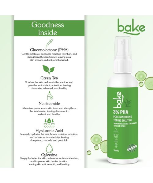 Bake Cosmetics: 3% PHA Pore Minimizing Toning Solution
