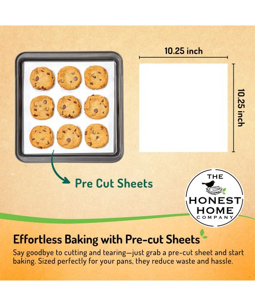 The Honest Home Company: Baking Paper Sheets | Pack of 100 Sheets