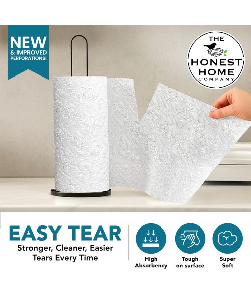 The Honest Home Company: Kitchen Towel Rolls | Pack of 4 Rolls (2 PLY)