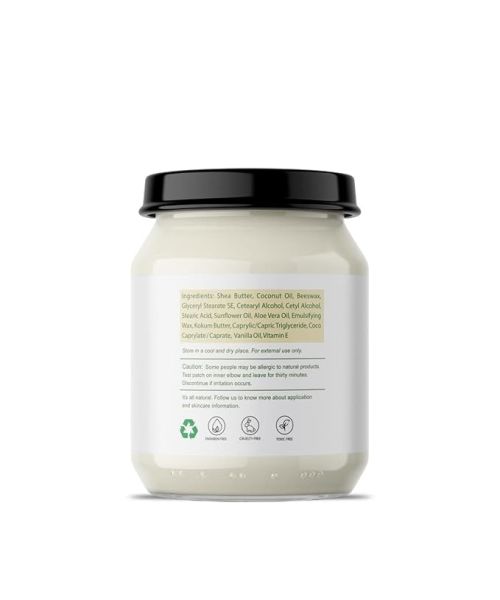 Brahma Secret's: Kokum and Shea Body Butter | Body Moisturizer for Women & Men - 100gm