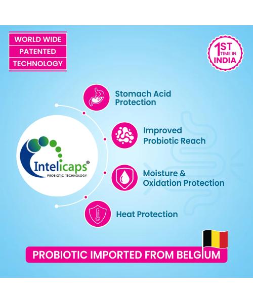 Dr. Morepen: INTEBACT INSTA 2BN CFU | Probiotics Supplement for Gut Health, Vanilla flavour - 6 Sachets - Pack of 2