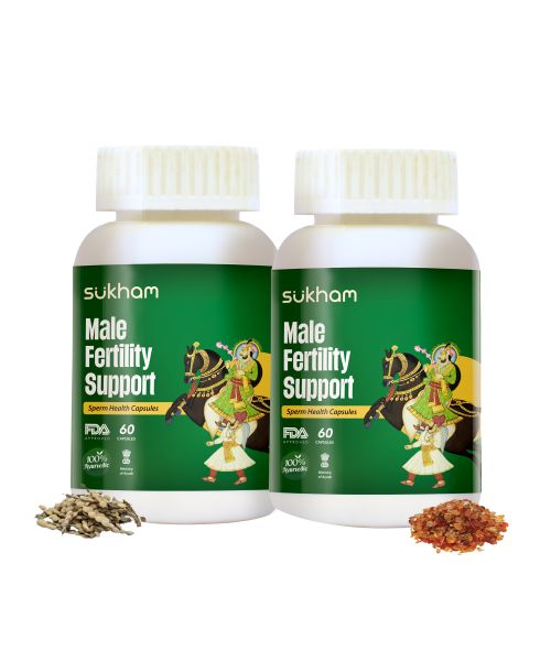 Sukham: Sukham Male Fertility Support(Pack of 2)