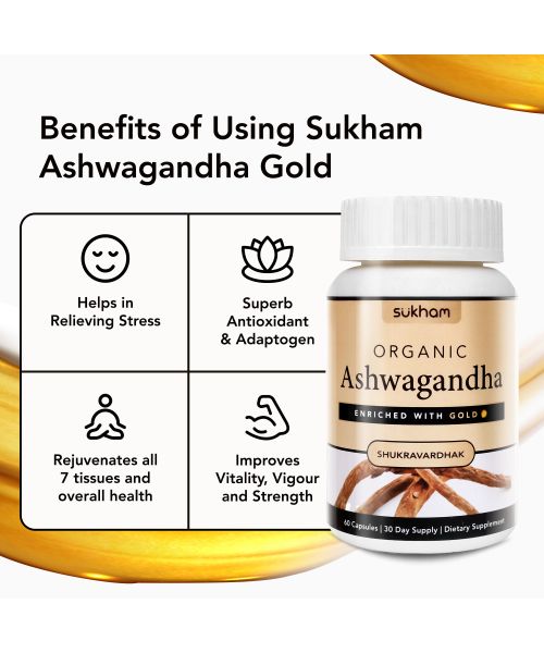 Sukham: Sukham Organic Ashwagandha Capsules