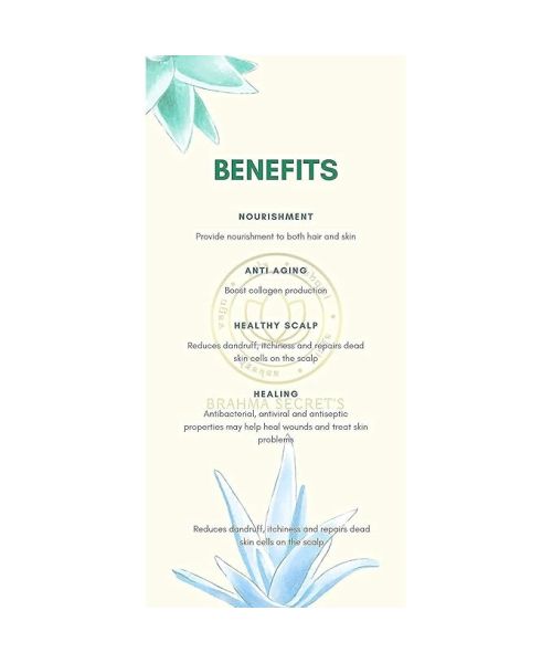 Brahma Secret's: Aloe Vera Gel - Hydrating, Soothing & 100% Pure, Natural Skin Care | 100ml