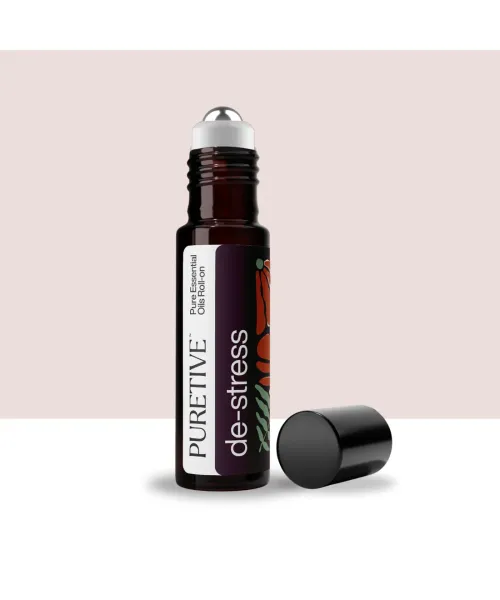 Puretive: Daily Wellness Roll On Kit Box | Set of 4 Roll Ons | De-stress RO | Migraine Ease RO | Sound Sleep RO | UnderEye Care RO | For Gifting & Daily Use | 10ml each