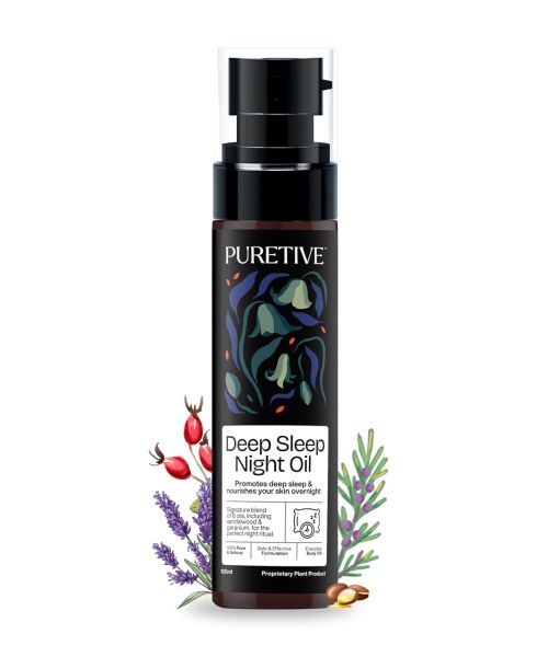 Puretive: Deep Sleep Body Oil | Calms a Restless Mind & Body | Softens & Nourishes Skin