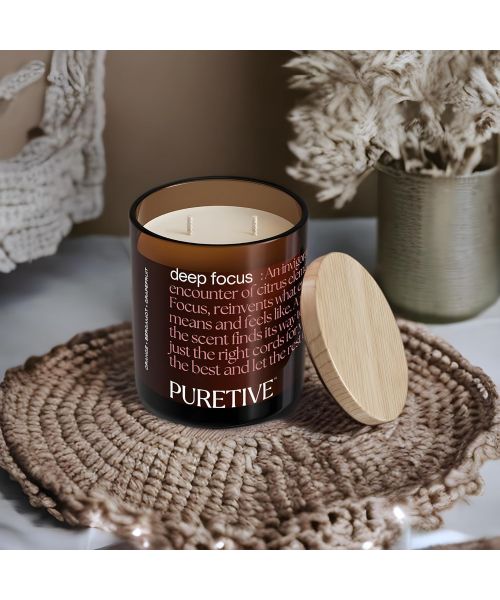 Puretive: DeepFocus Scented Aromatherapy Candle