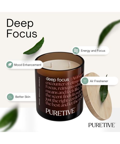Puretive: DeepFocus Scented Aromatherapy Candle