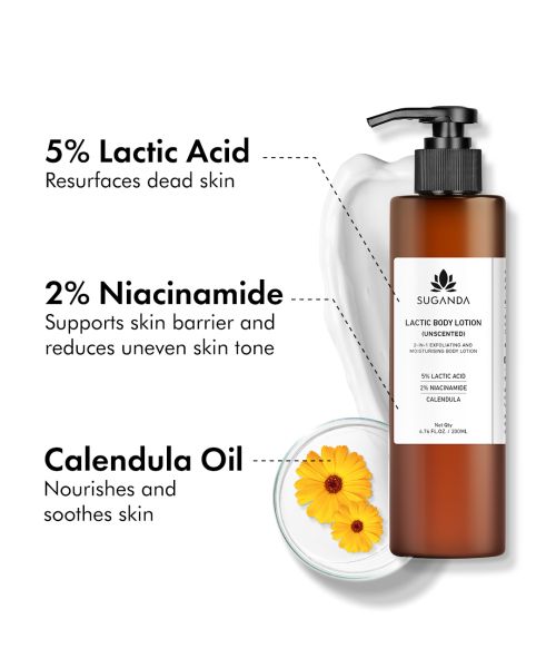 Suganda: Lactic Body Lotion (Unscented) 500ml