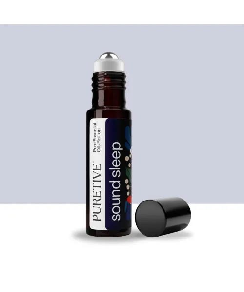 Puretive: Daily Wellness Roll On Kit Box | Set of 4 Roll Ons | De-stress RO | Migraine Ease RO | Sound Sleep RO | UnderEye Care RO | For Gifting & Daily Use | 10ml each