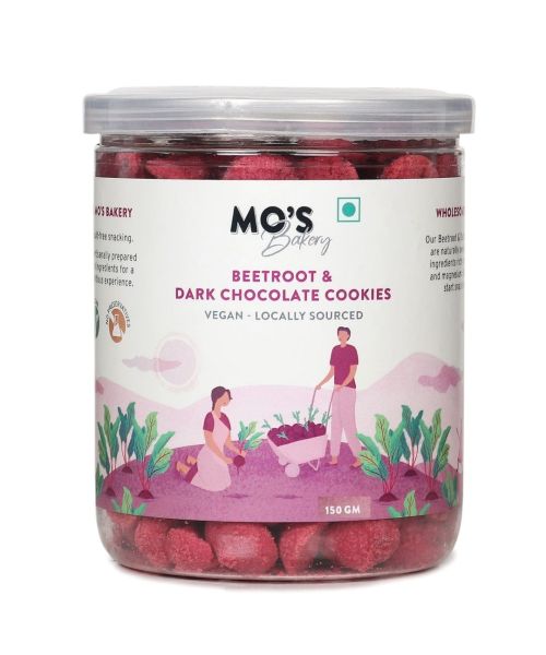 MOS Bakery: Beetroot & Dark Chocolate Cookies - 150gm