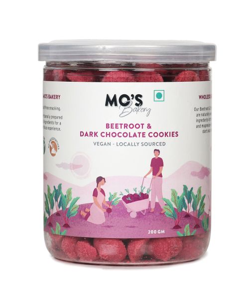MOS Bakery: Beetroot & Dark Chocolate Cookies - 200gm