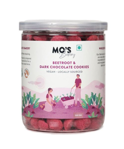 MOS Bakery: Beetroot & Dark Chocolate Cookies - 300gm