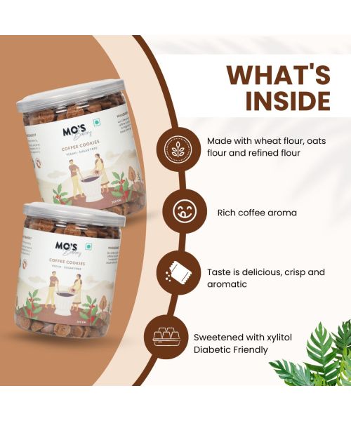 MOS Bakery: Sugar Free Coffee Cookies - 300gm