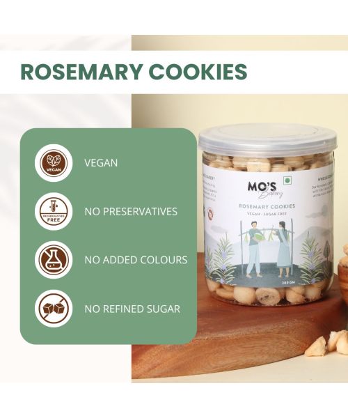 MOS Bakery: Sugar Free Rosemary Cookies - 200gm