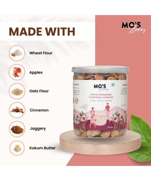 MOS Bakery: Apple Cinnamon & Oatmeal Cookies - 150gm
